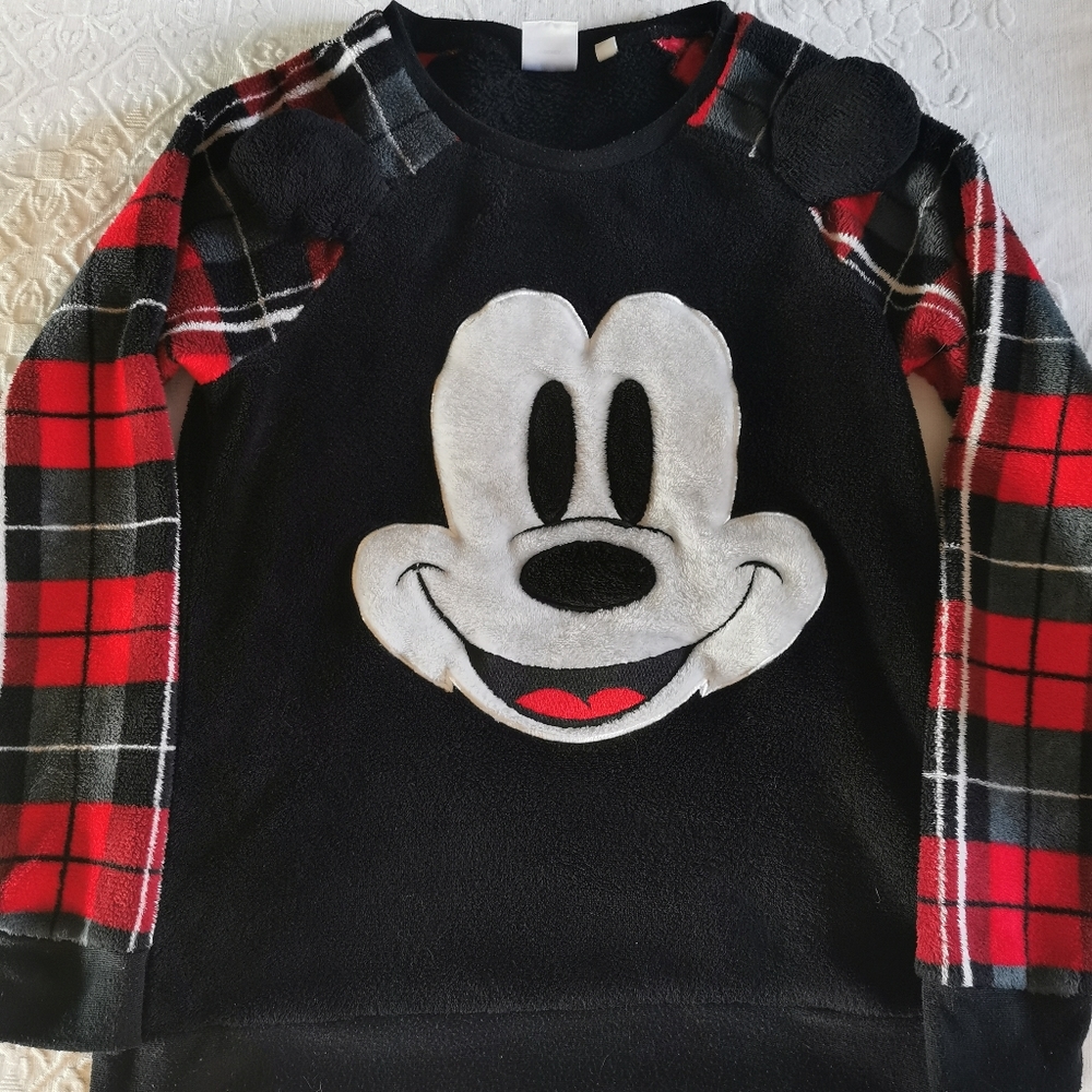 Disney Mickey Mouse Plaid 2pc Sleepwear Size Small - Picture 3 of 16